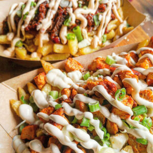 Dirty fries with mayo